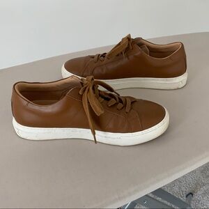 Greats Brown and White Leather Sneakers with Classic Design